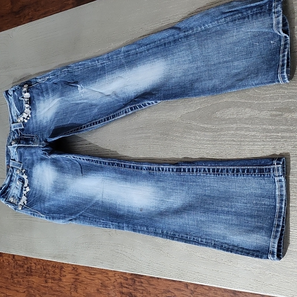 Miss Me Medium Wash Womens Jeans - Size 28. Inseam 33. Boot Cut.